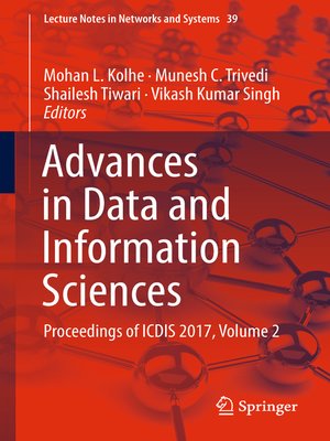 cover image of Advances in Data and Information Sciences